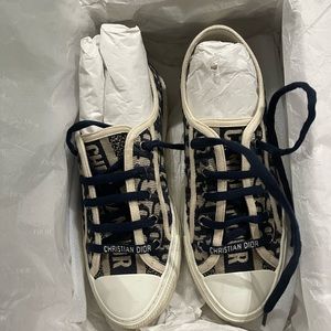 WALK'N'DIOR SNEAKER Oblique Deep Blue Sneaker SIZE 38.5